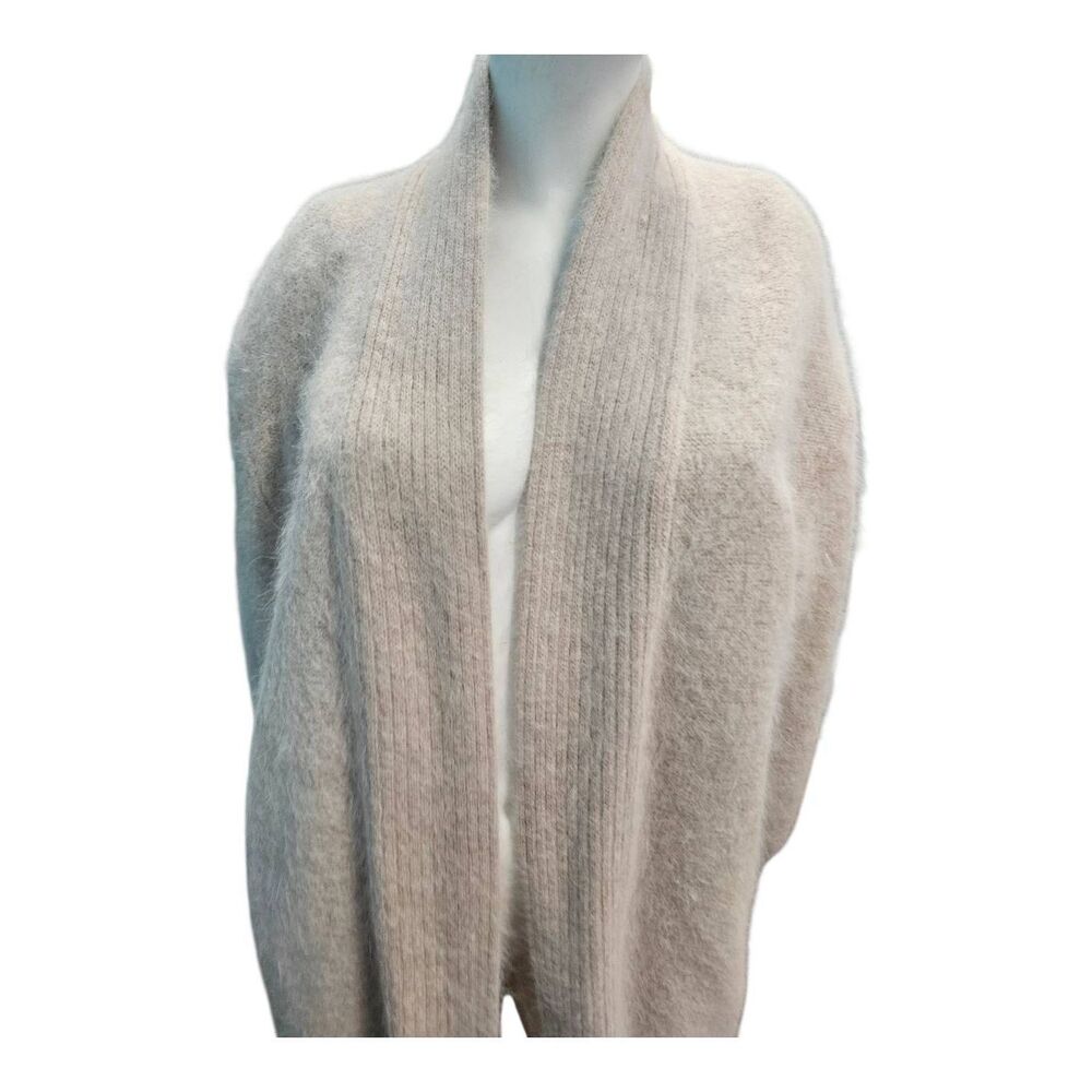 Jamie Angora Blend Cardigan Sweater Womens Medium  Rabbit Hair Wool - Picture 6 of 11